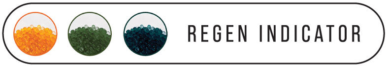 Regen indicator with three colored beads and text on a white background